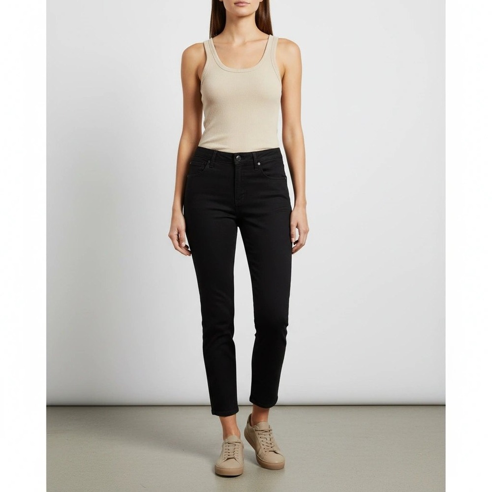 Nobody Denim Cult Skinny Jeans Power Black High Rise Stretch Pants Size 28 NWT